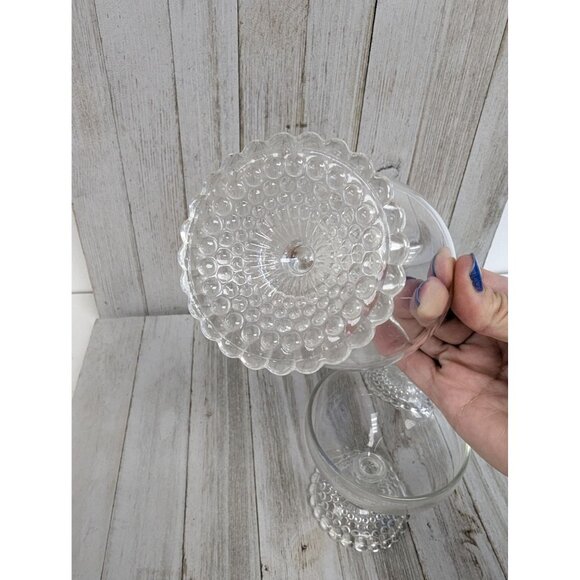 Anchor Hocking Bubble Foot Champagne Glasses 4" Stemmed Set of 3 - Picture 5 of 5